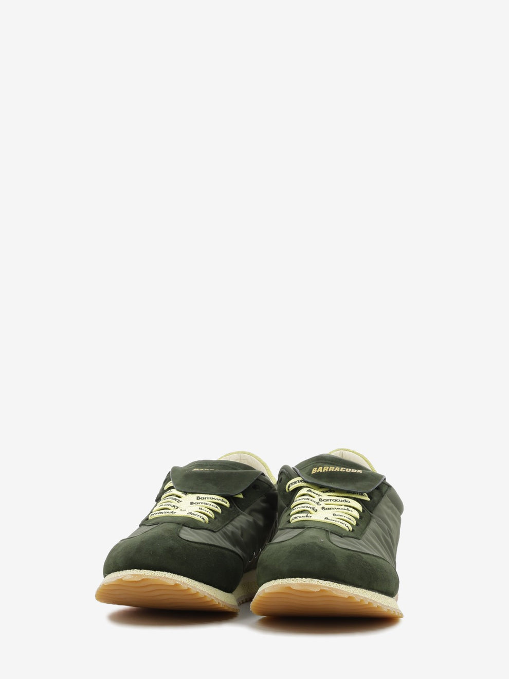 Sneakers Garage in nylon e suede verdi