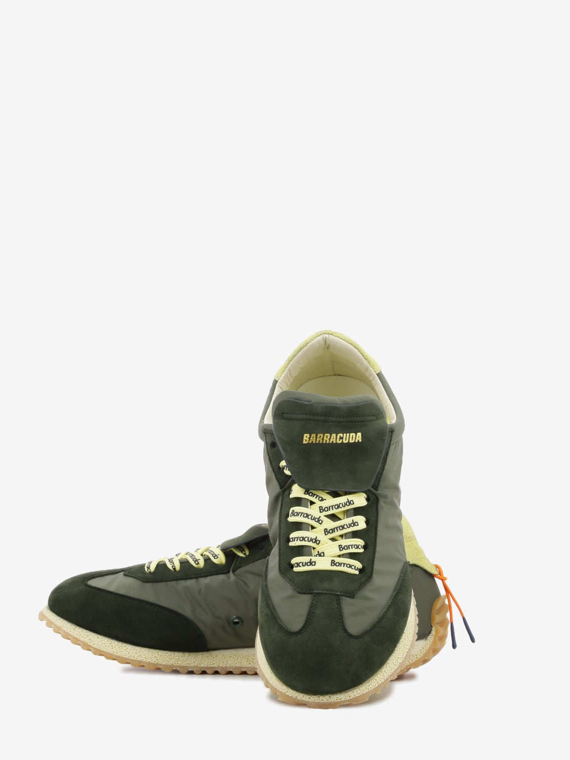 Sneakers Garage in nylon e suede verdi