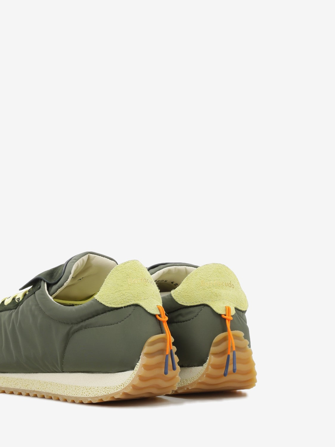 Sneakers Garage in nylon e suede verdi