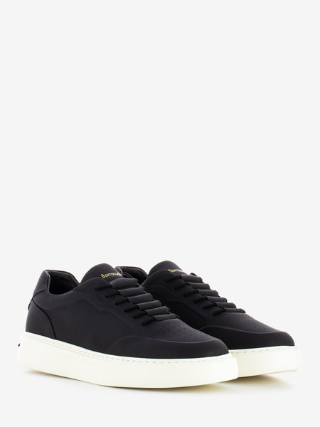 Sneakers in pelle gommato white / black