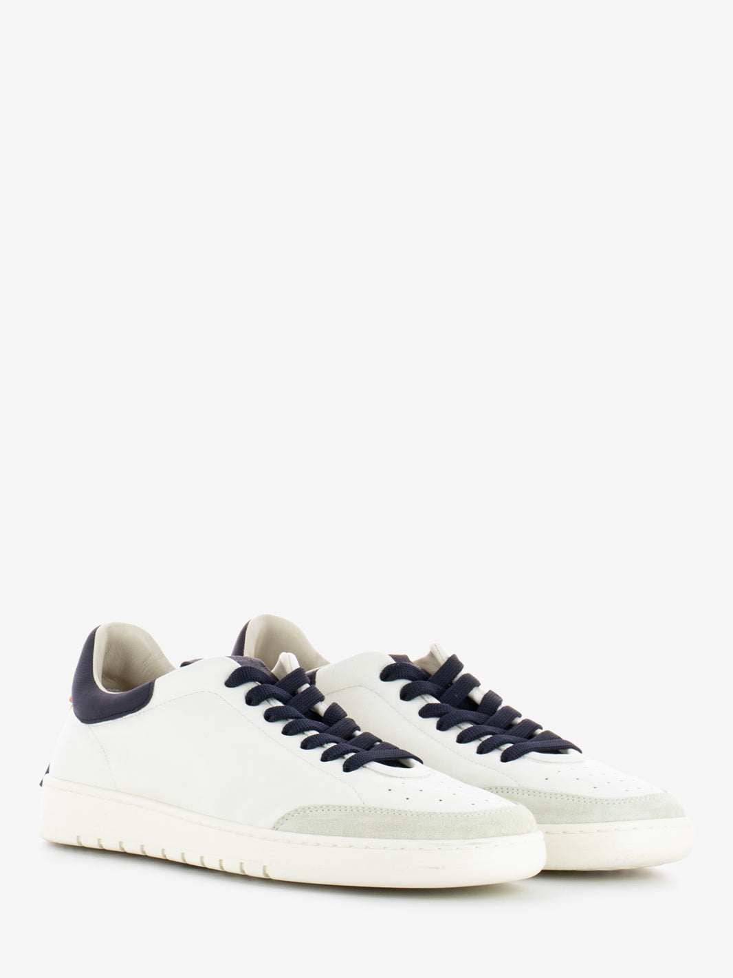 Sneakers in pelle marmo / camelia / navy
