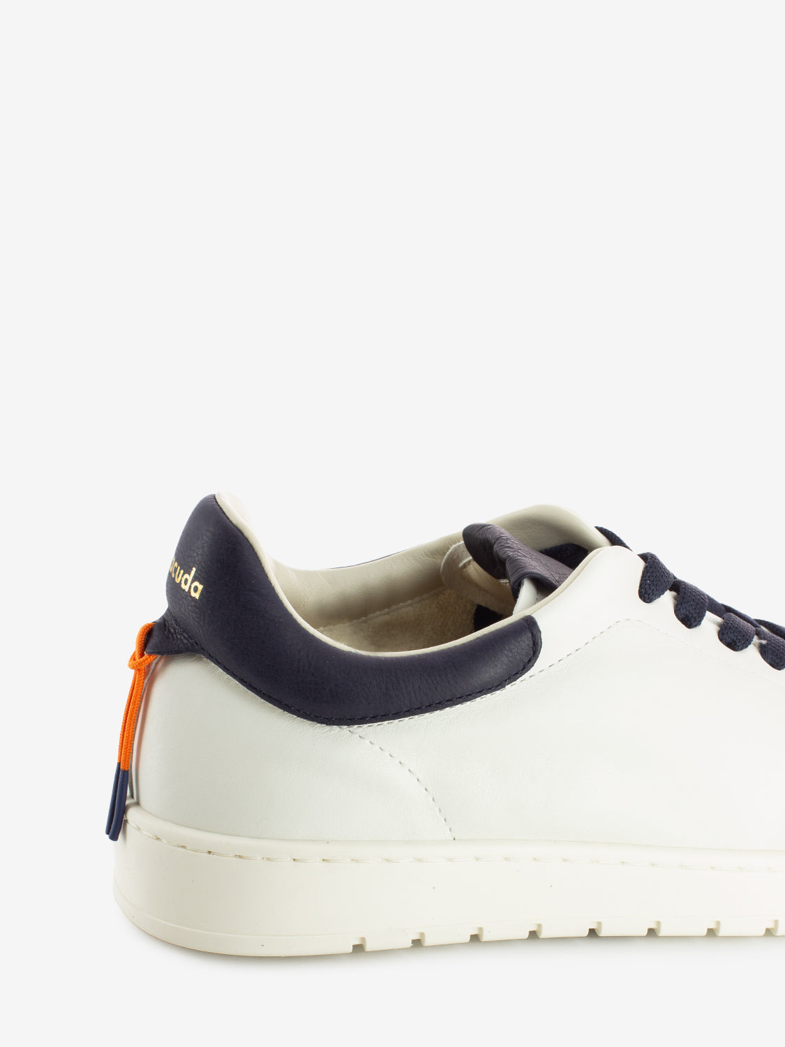 Sneakers in pelle marmo / camelia / navy