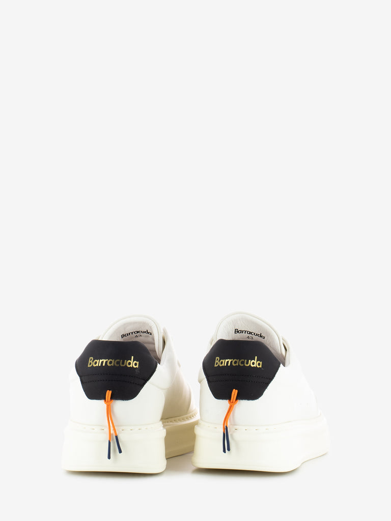 BARRACUDA - Sneakers in pelle white / black