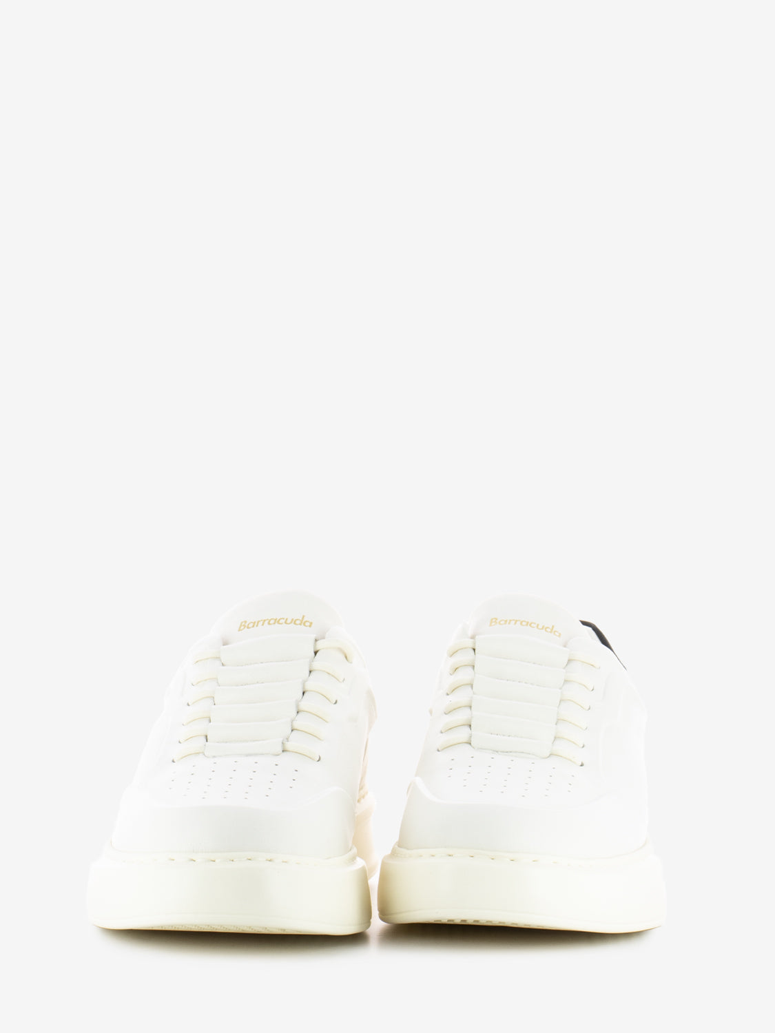 Sneakers in pelle white / black