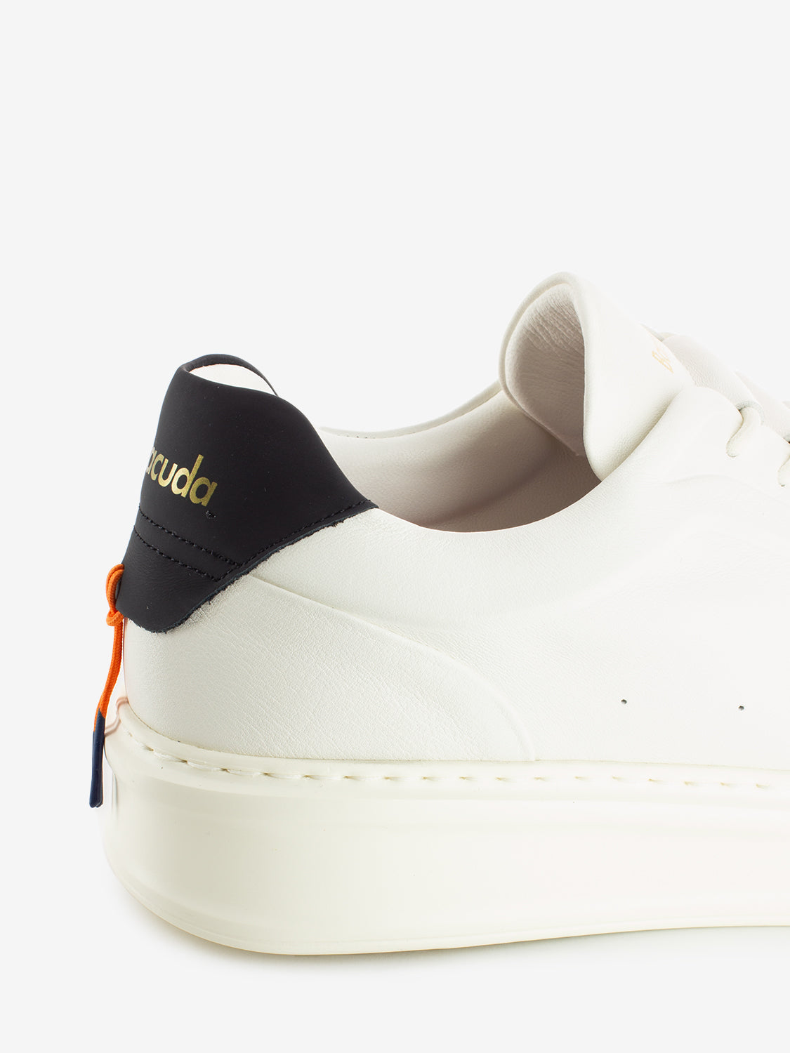 Sneakers in pelle white / black