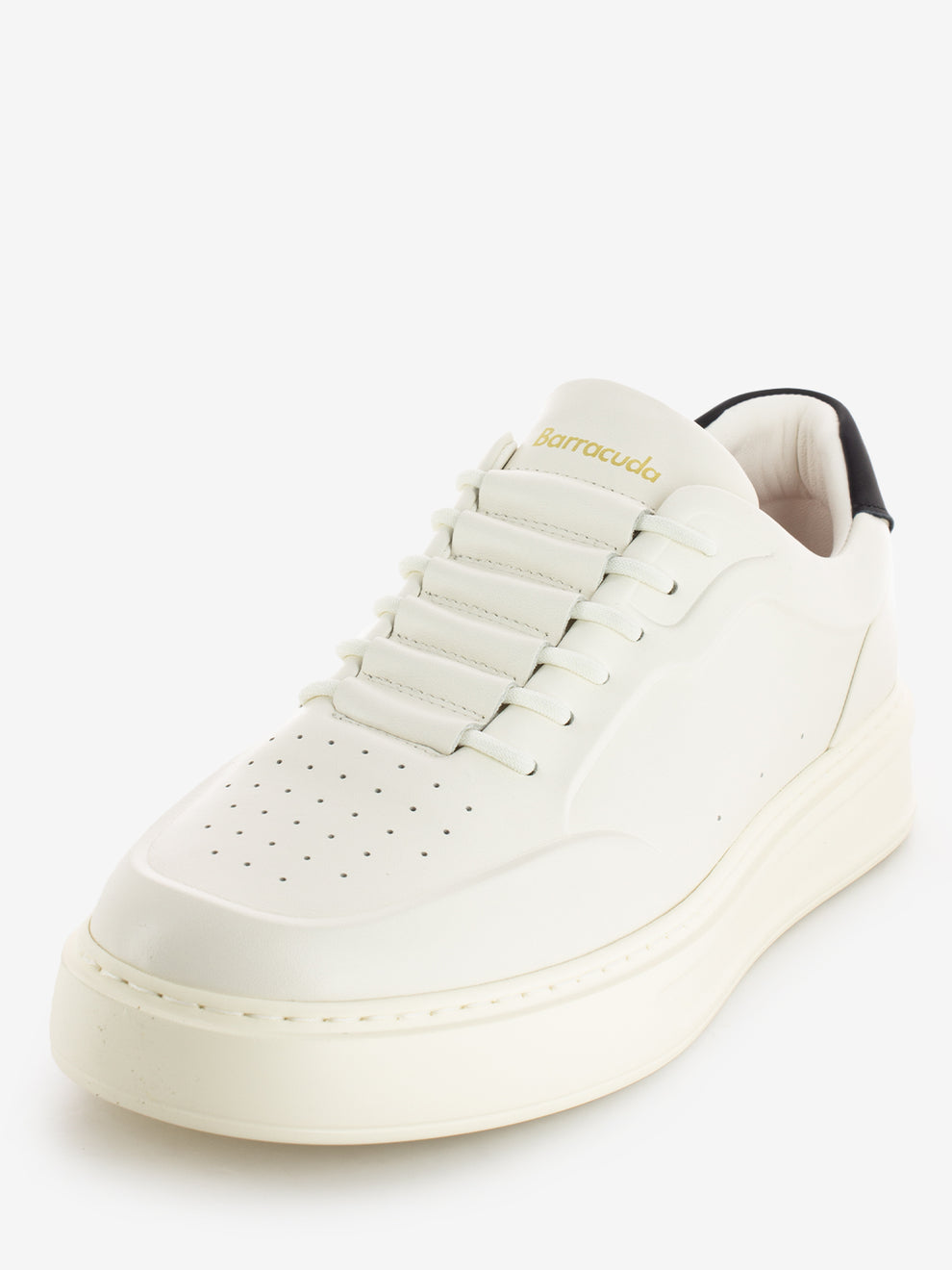 Sneakers in pelle white / black