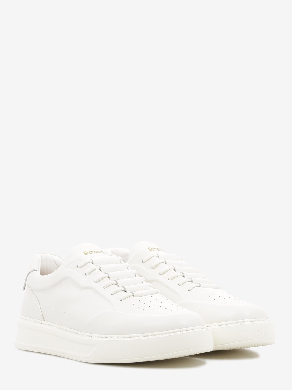 White leather sneakers