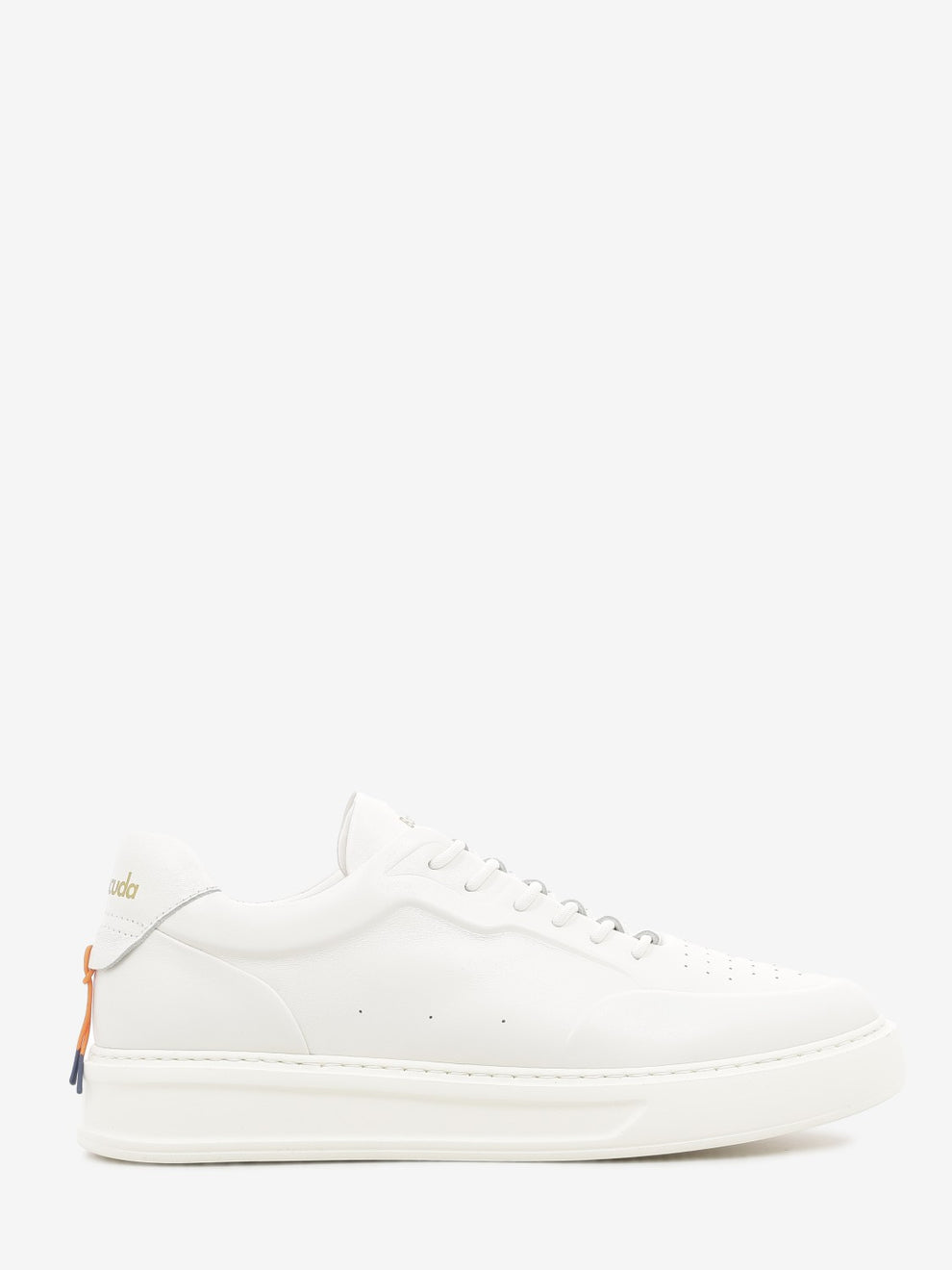 White leather sneakers