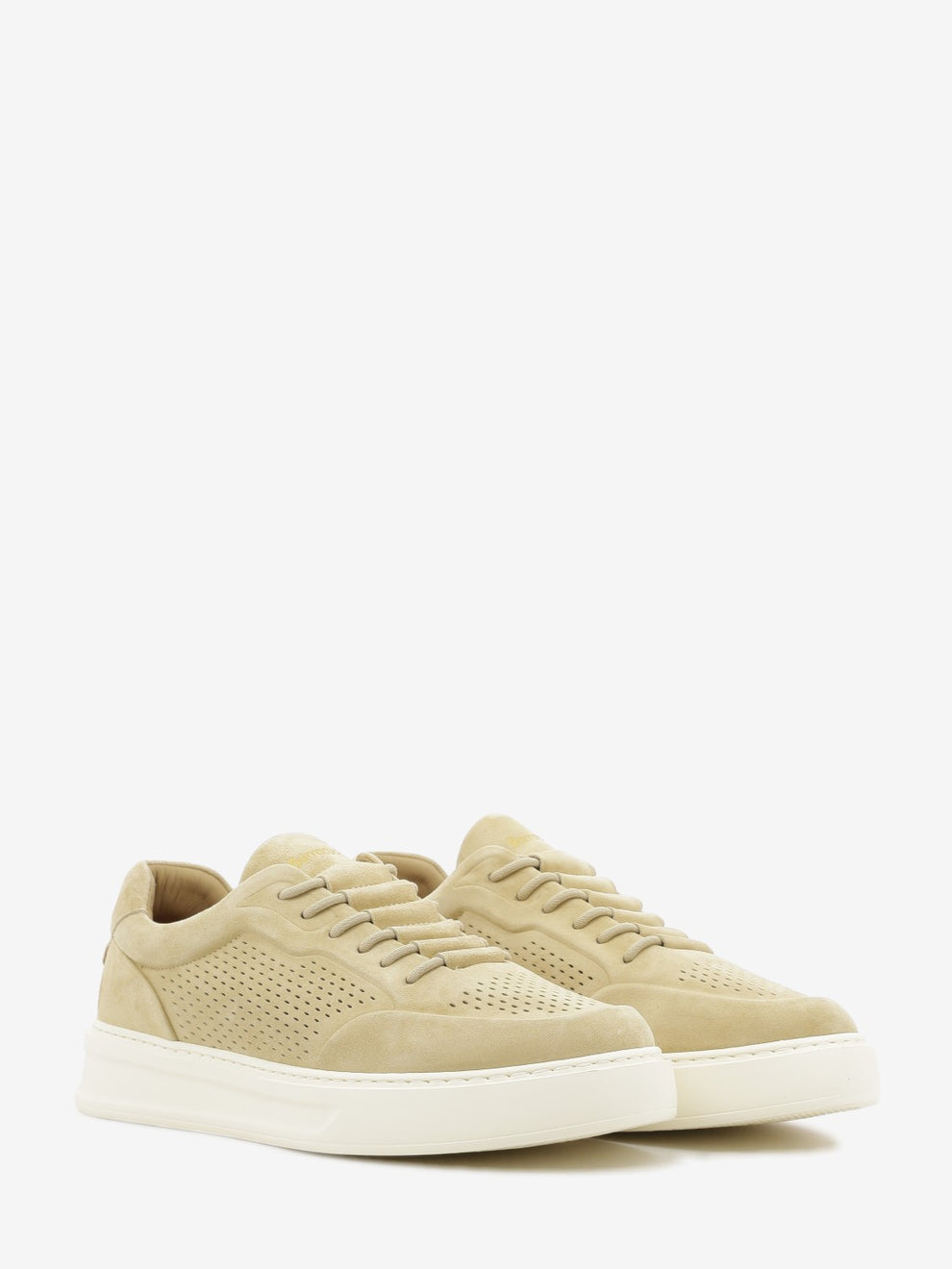 Sneakers in suede tabacco