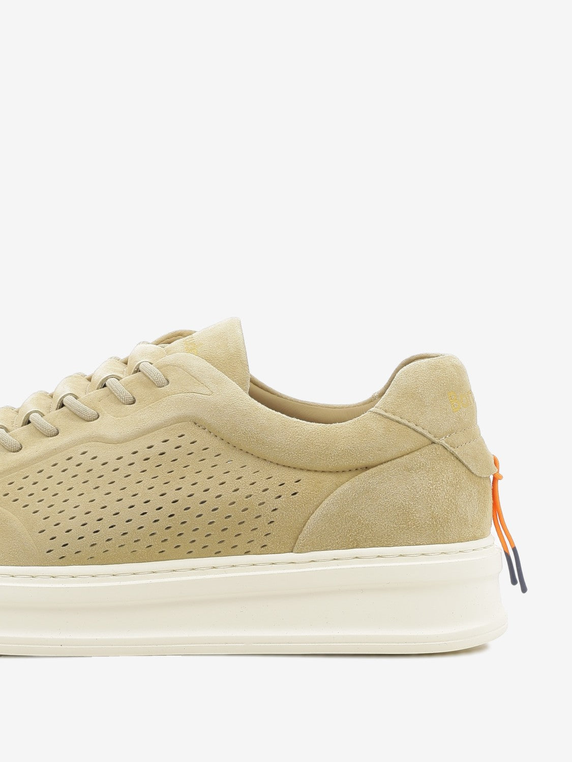 Sneakers in suede tabacco