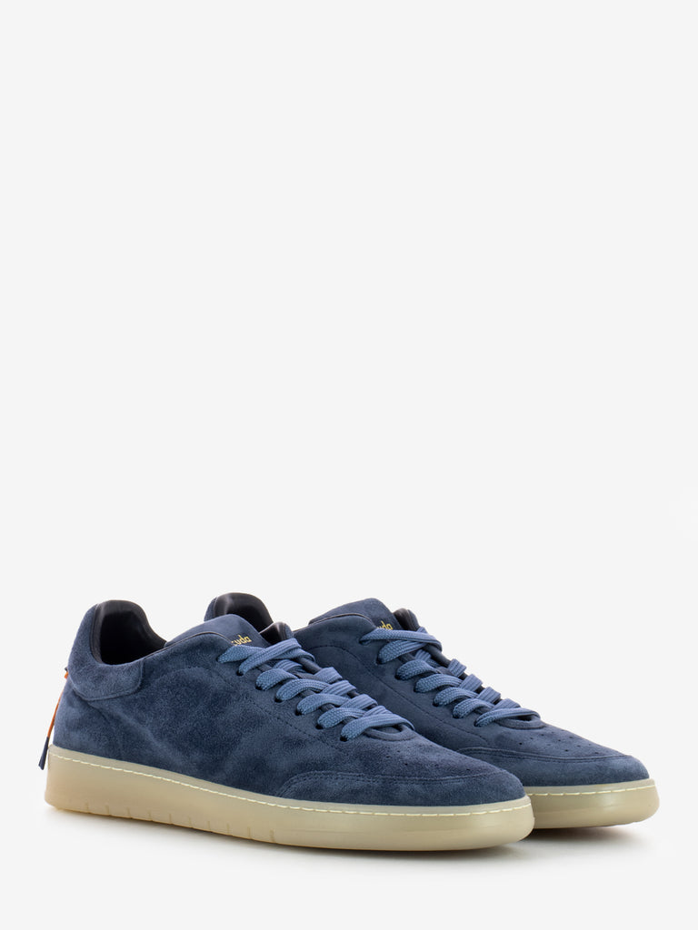 BARRACUDA - Sneakers vintage in camoscio blu denim