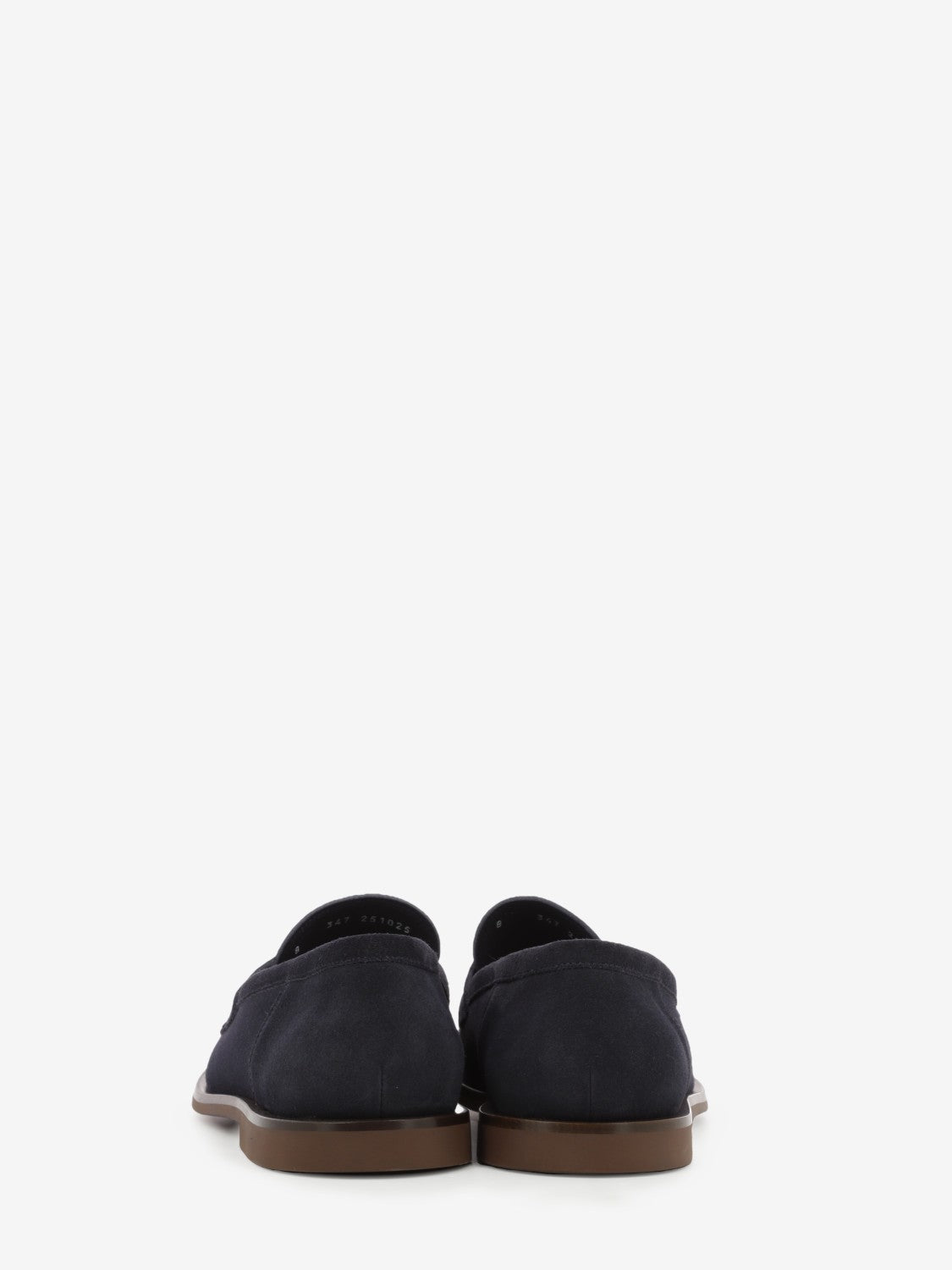 Mocassini college in suede blu