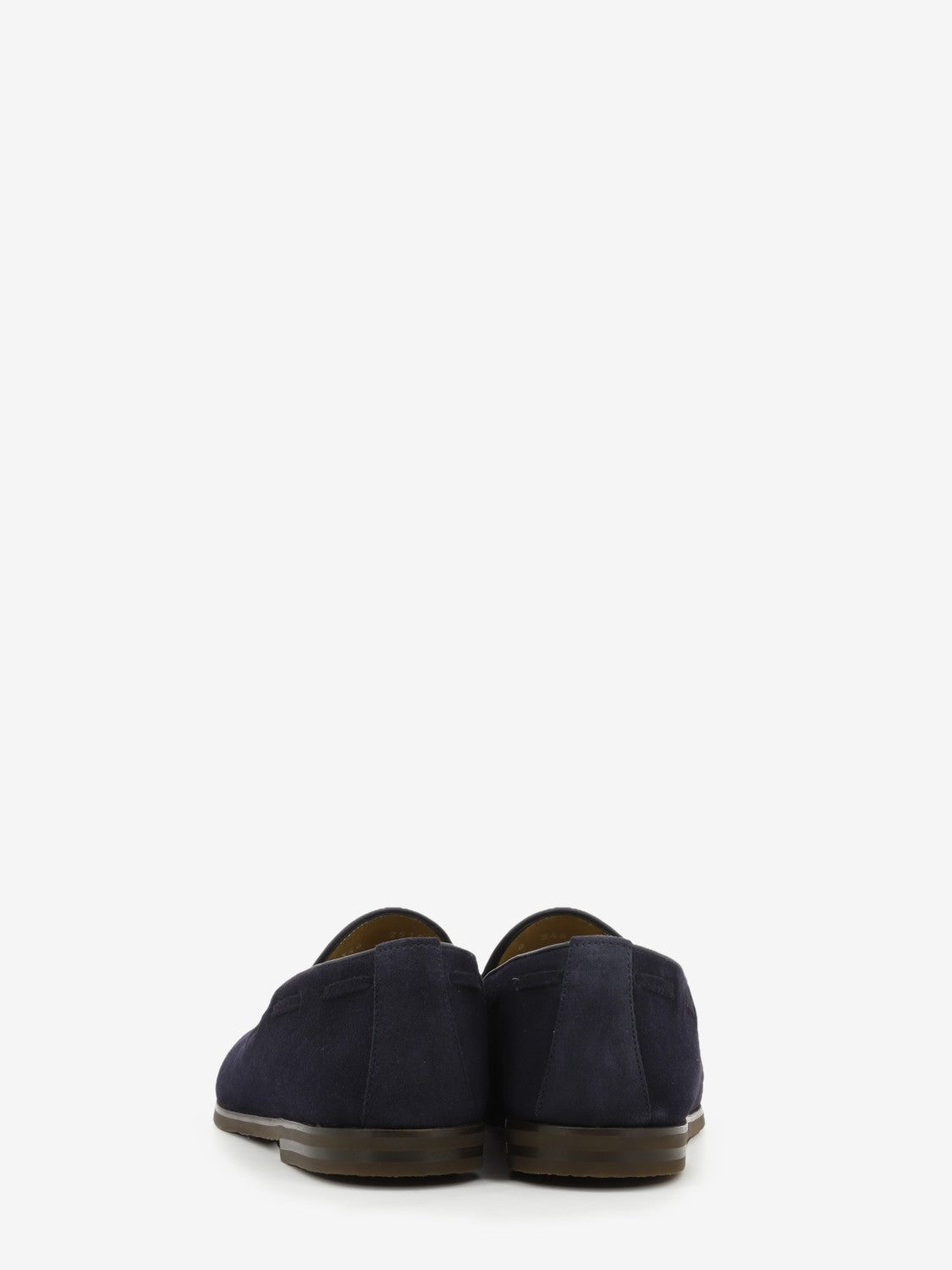 Night blue suede loafers