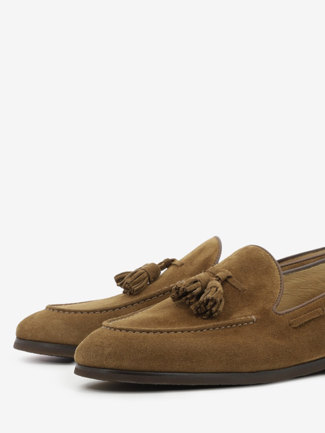 Mocassini in suede oak