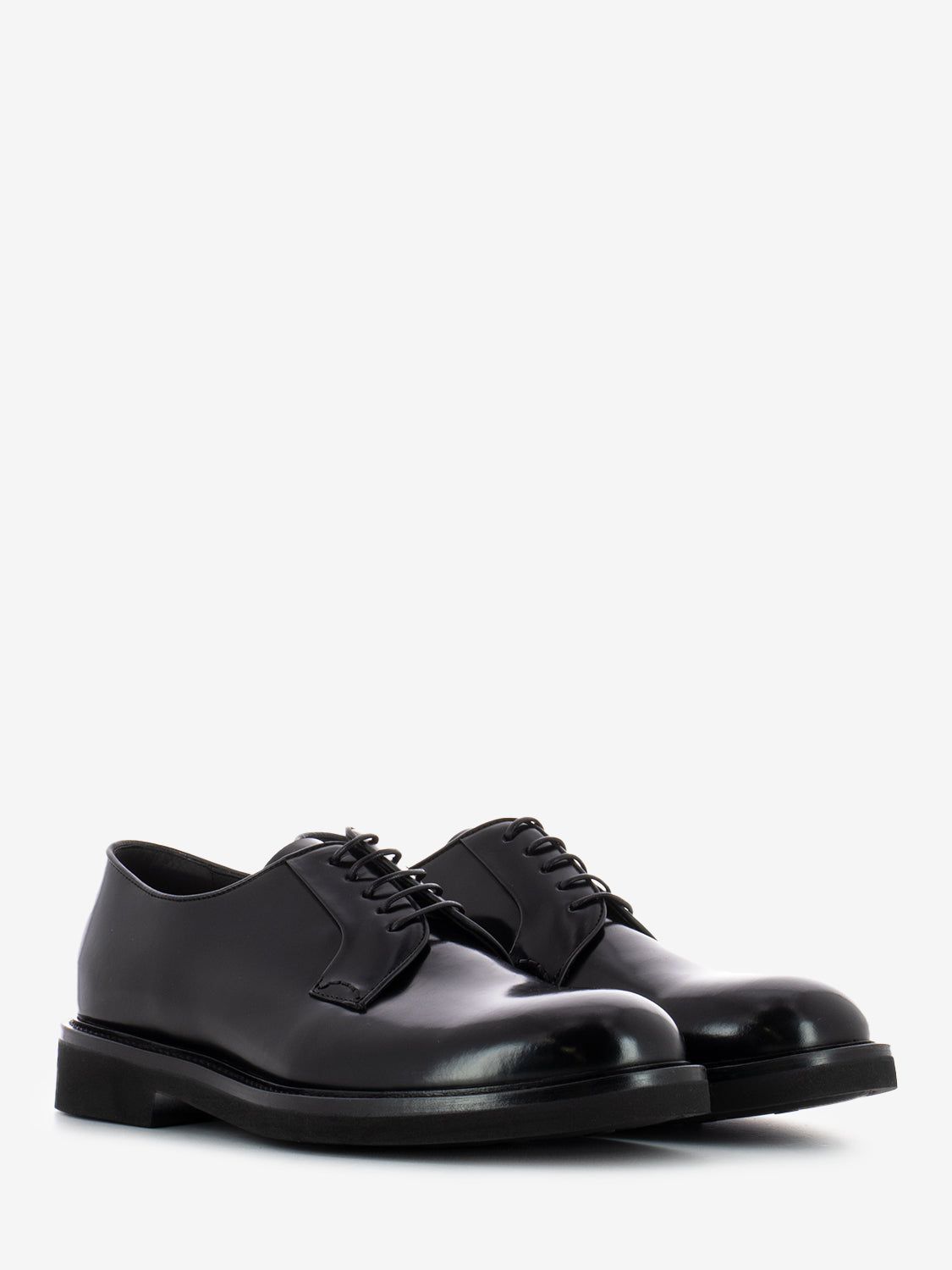 Scarpa derby allacciata nero