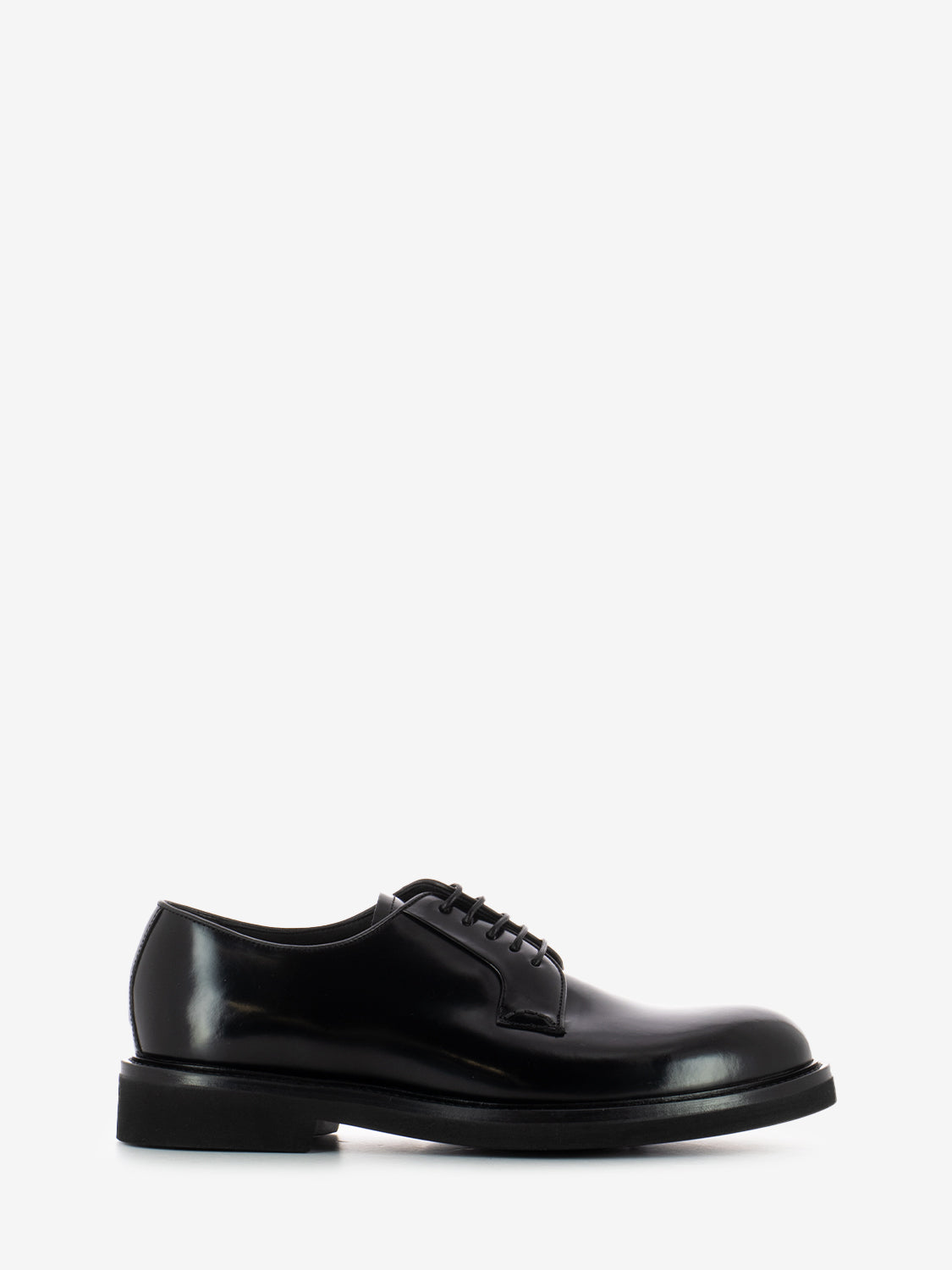 Scarpa derby allacciata nero