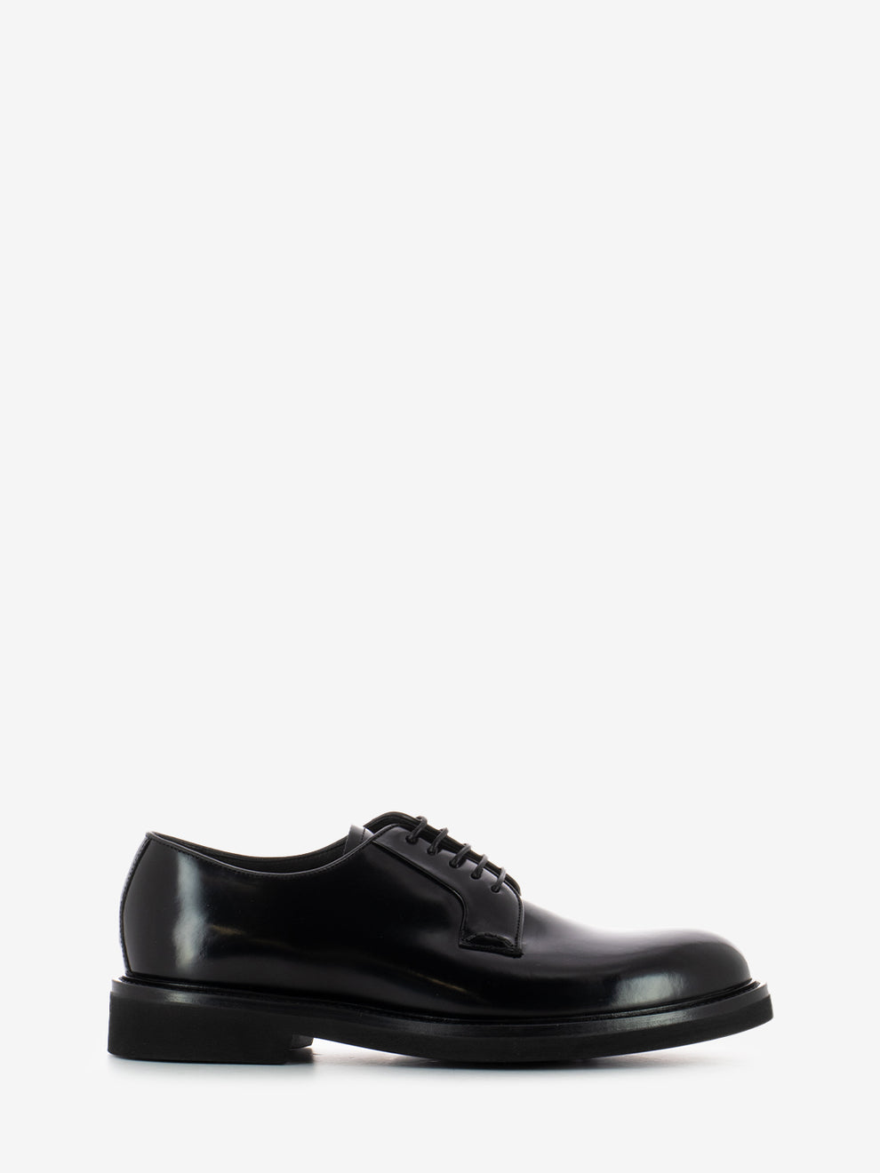 Scarpa derby allacciata nero