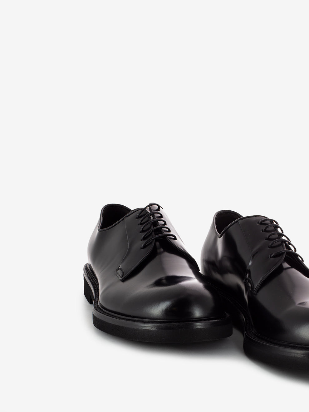 Scarpa derby allacciata nero