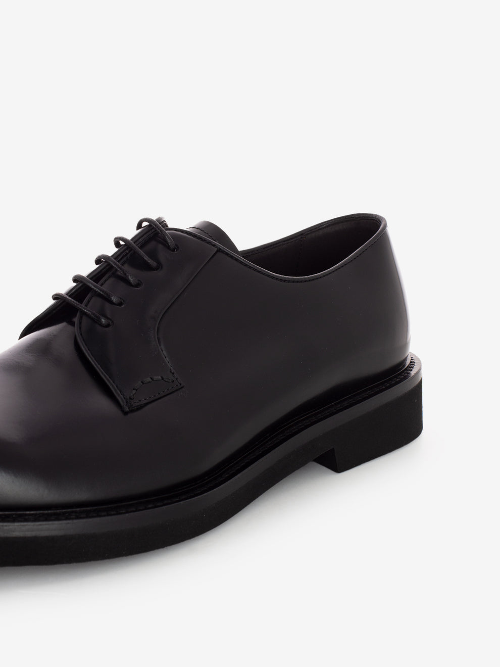 Scarpa derby allacciata nero