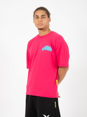 BARROW - T-shirt in jersey fragola fucsia