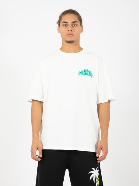 T-shirt in jersey fragola off white