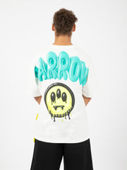 BARROW - T-shirt in jersey fragola off white