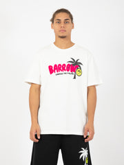 BARROW - T-shirt in jersey palms off white