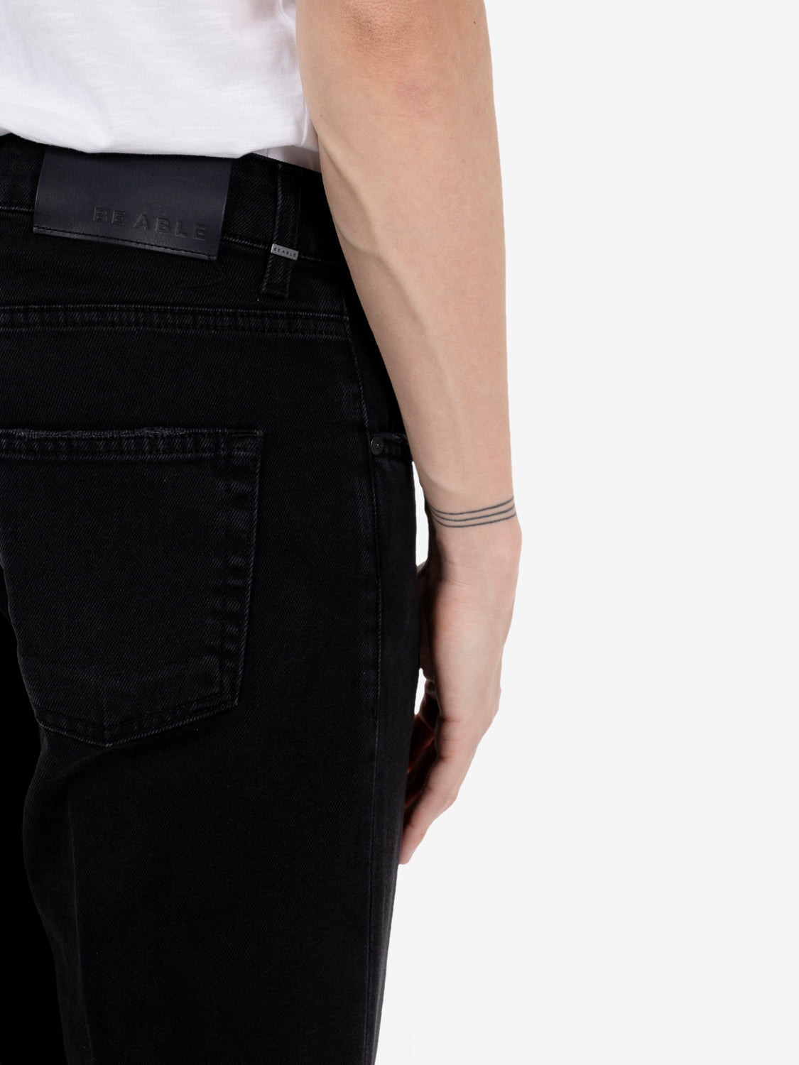 Davis shorter denim black