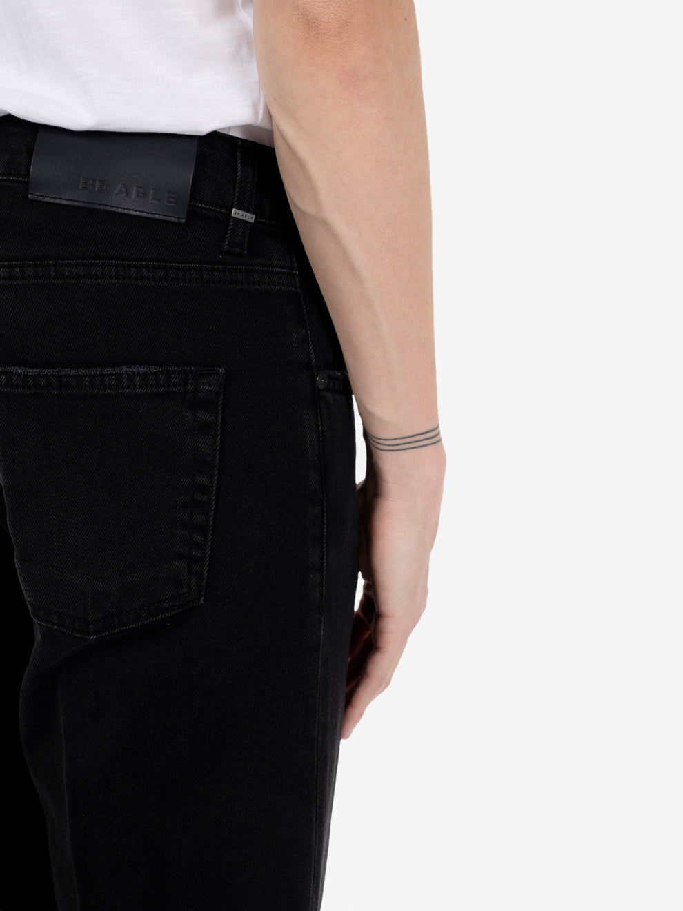 Davis shorter denim black