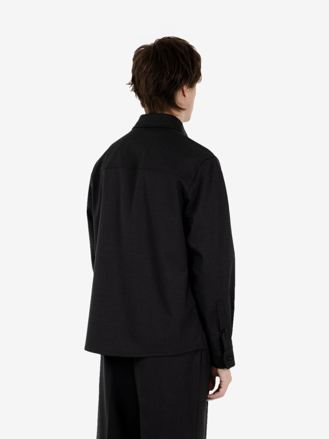 SHIRT JACKET BLAKE DARK GREY MELANGE BA-BLAKE05-WBS_GRIMEL