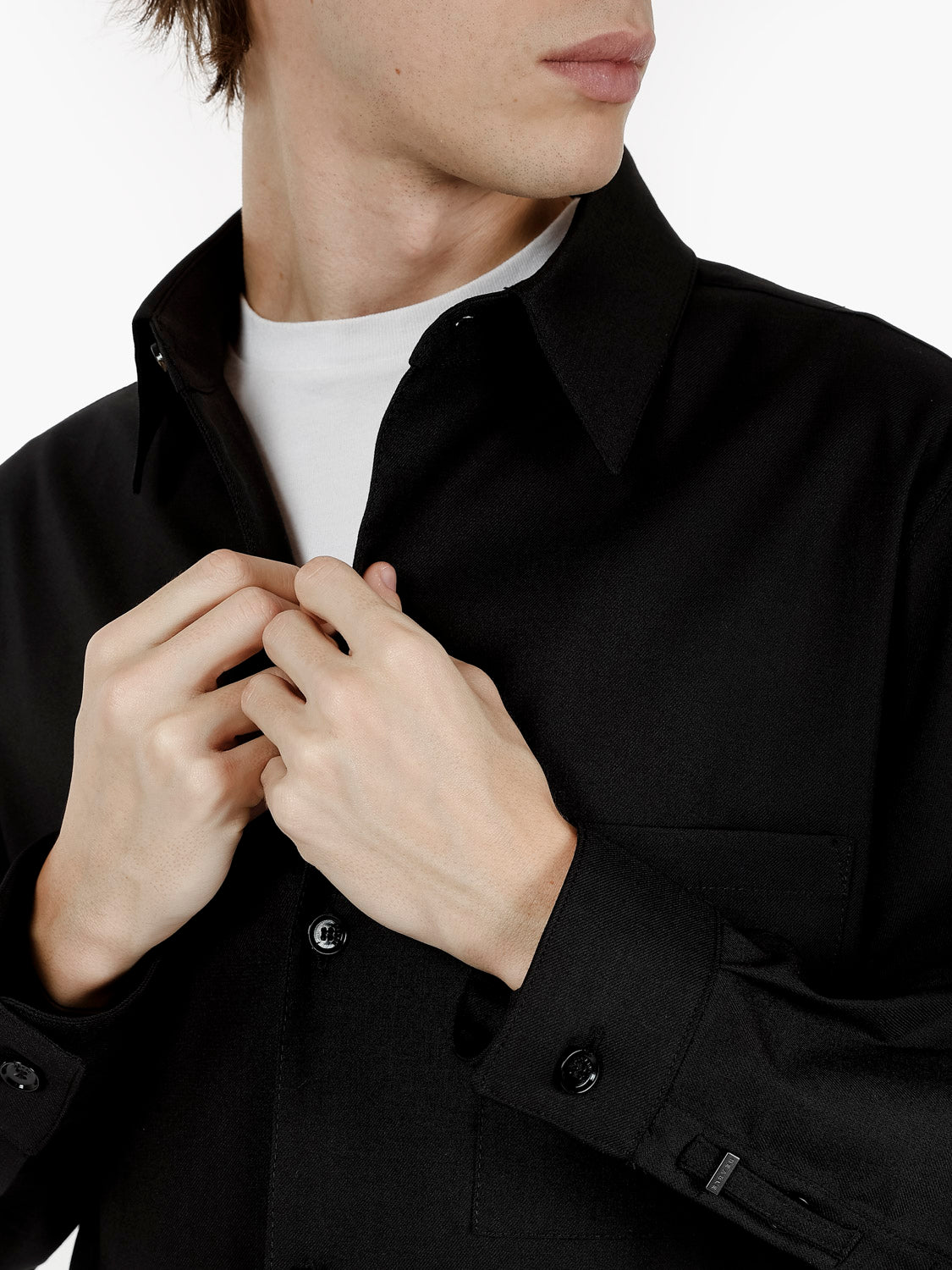 Giacca camicia Blake nero