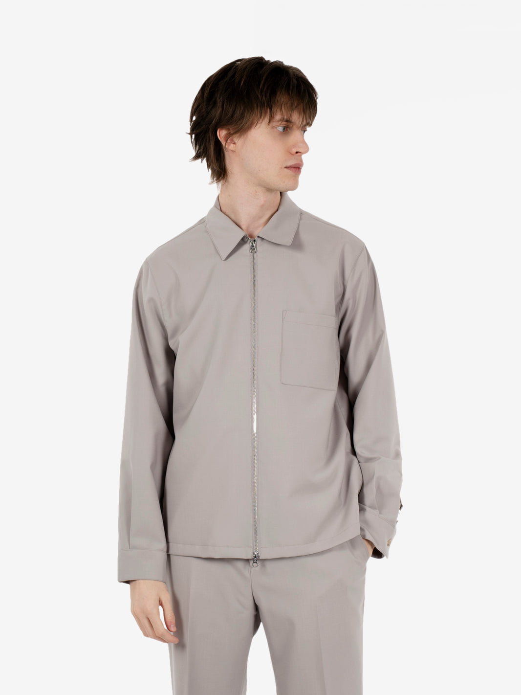 Mastic zip shirt jacket
