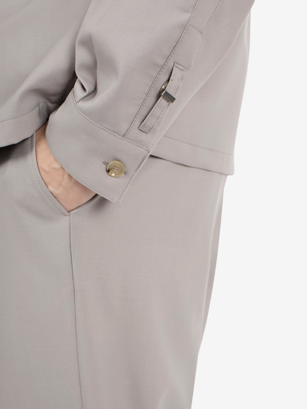 Giacca camicia con zip mastice