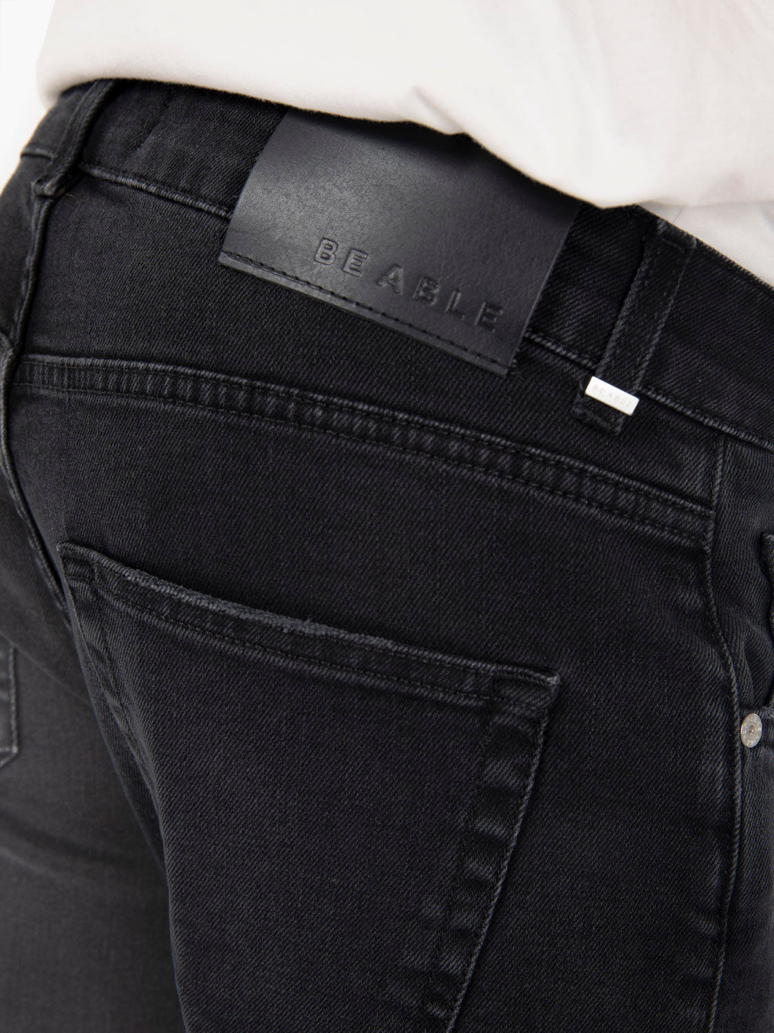 Jeans Davis Shorter elasticizzato nero