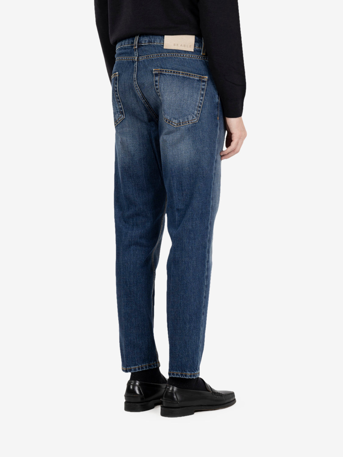 Leonardo shorter blue jeans