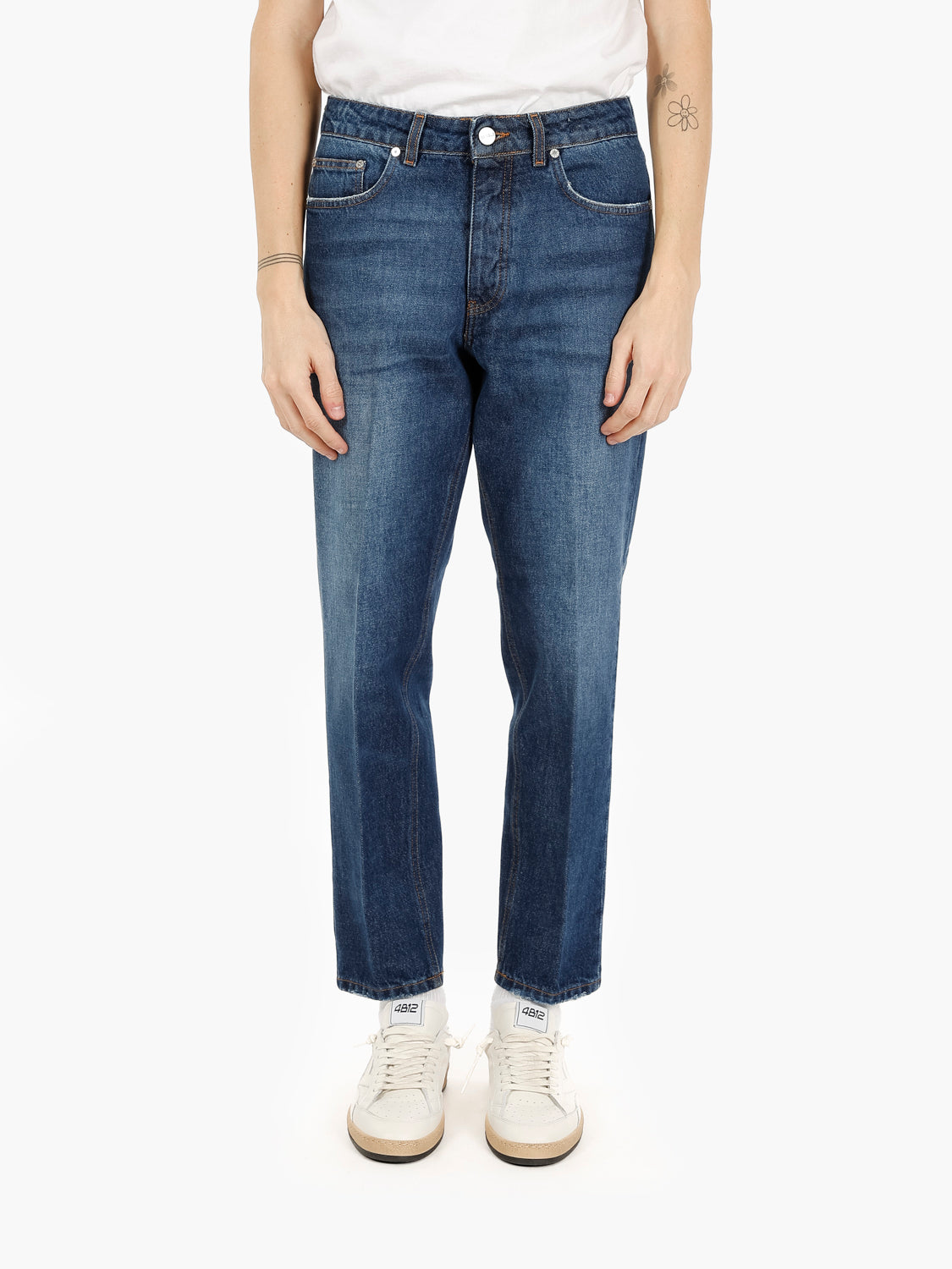 Jeans Leonardo Shorter in denim scuro