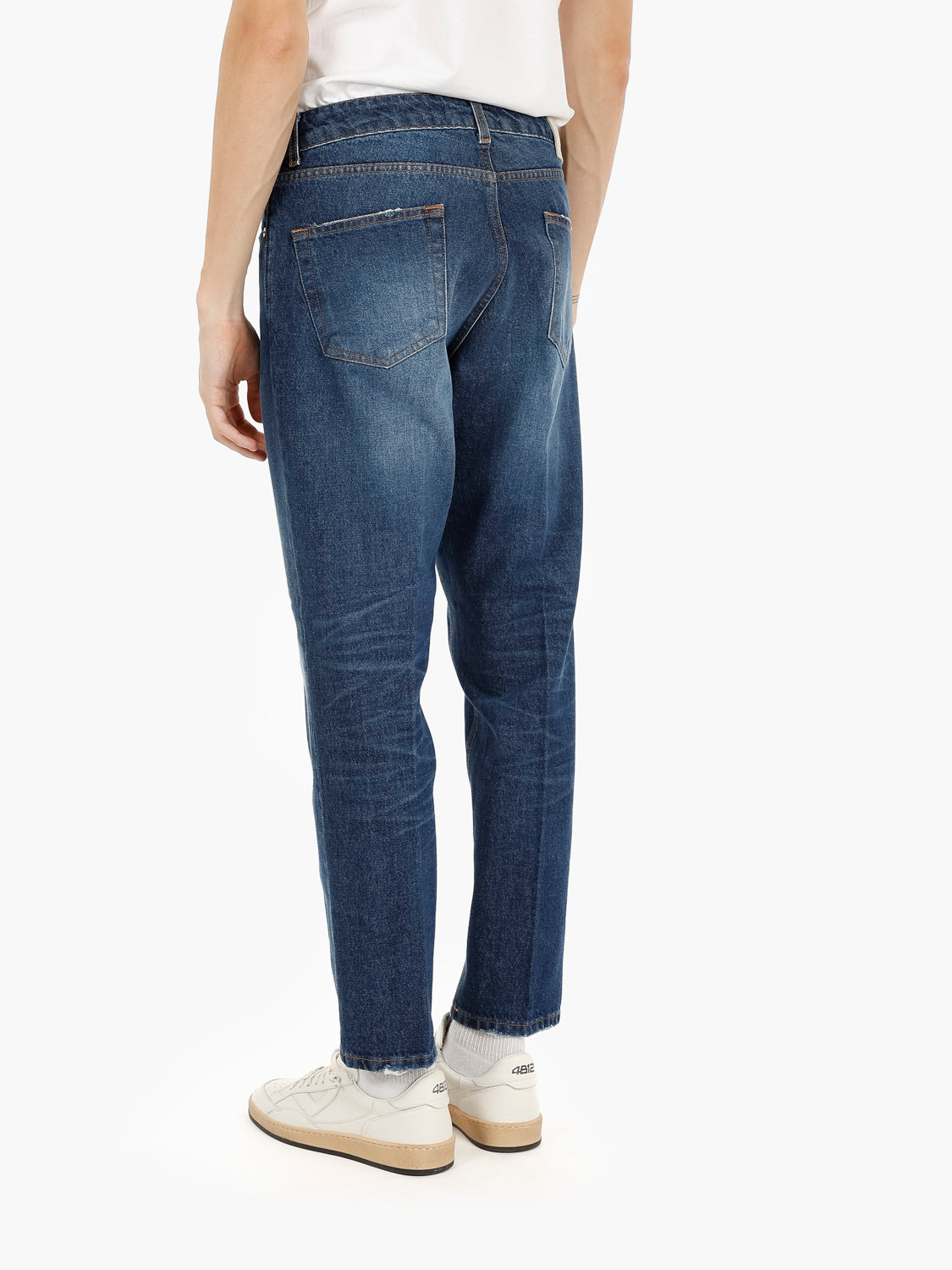 Jeans Leonardo Shorter in denim scuro