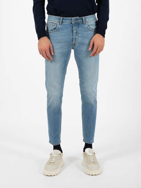 Jeans straight Davis Shorter denim chiaro