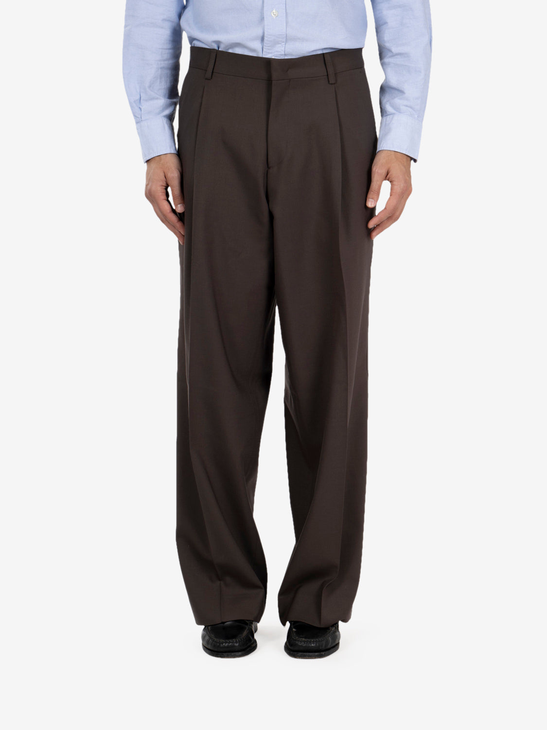 Pantalone ampio marrone