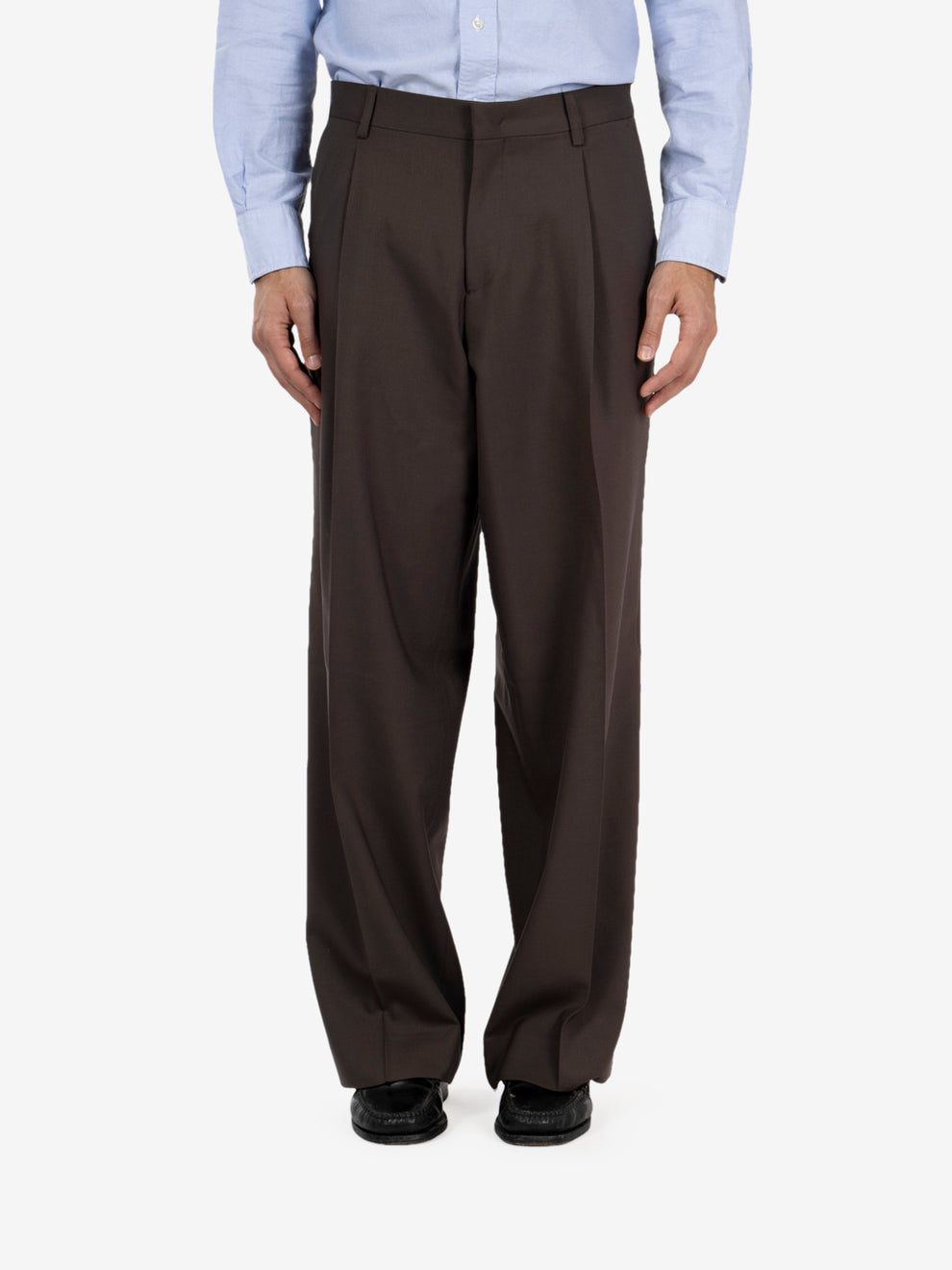 Pantalone ampio marrone