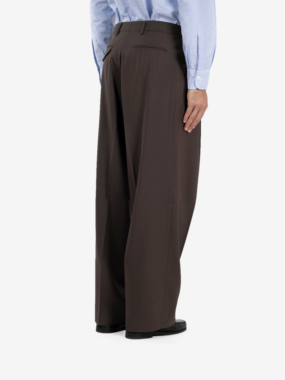 Pantalone ampio marrone
