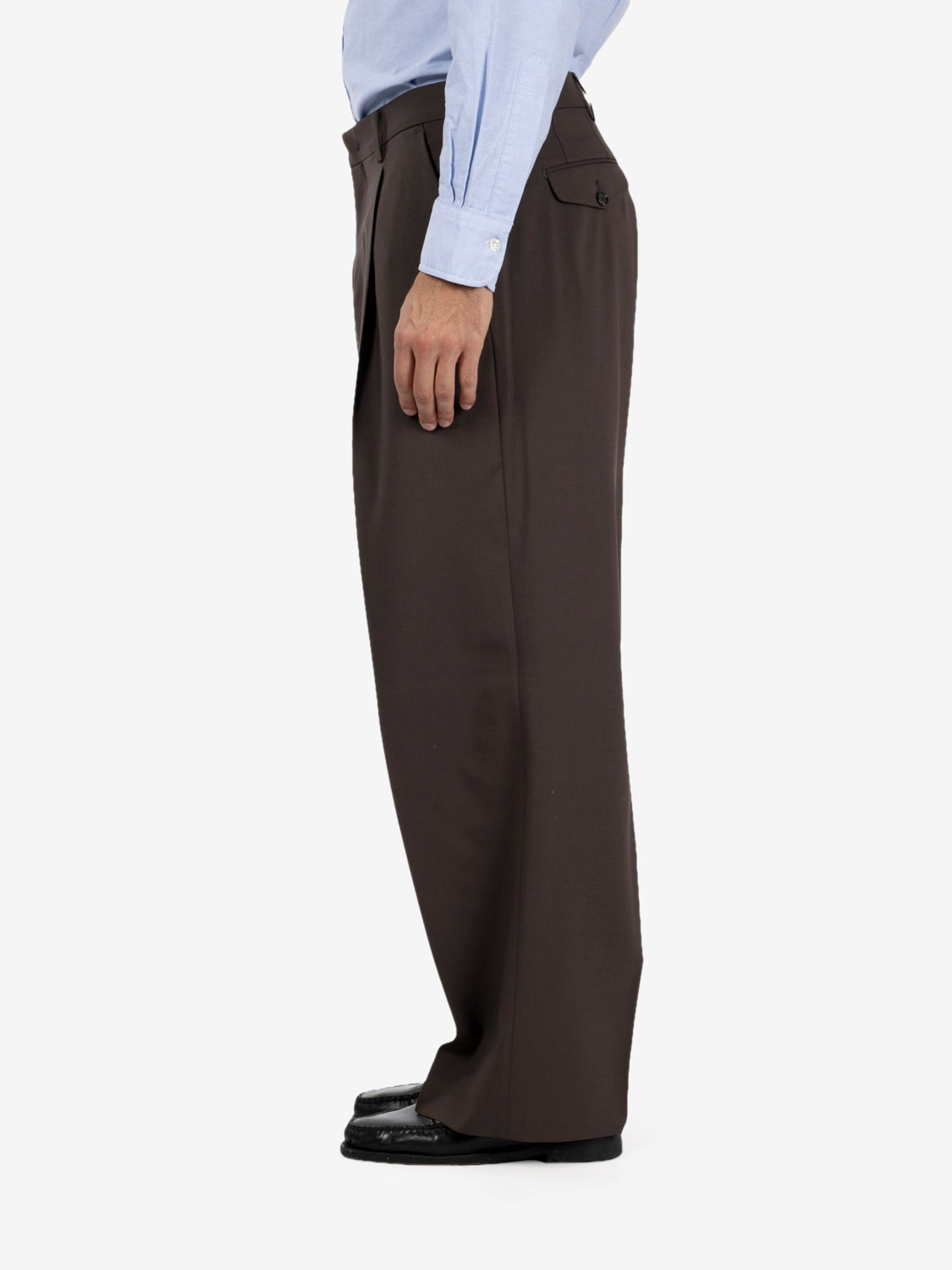 Pantalone ampio marrone