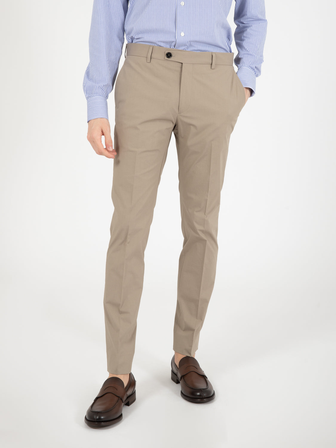 Pantaloni Alexander chino fango