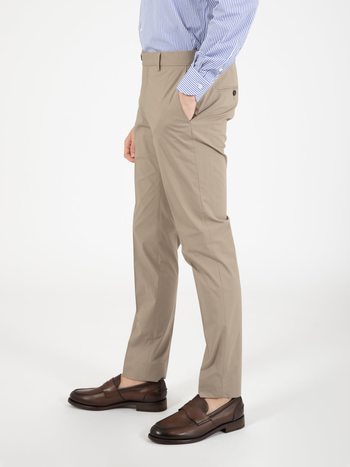 Pantaloni Alexander chino fango