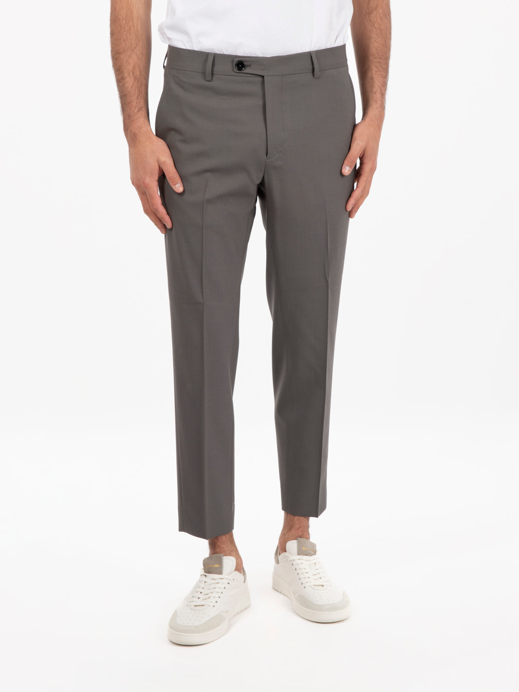 Pantaloni Mirko regular fango