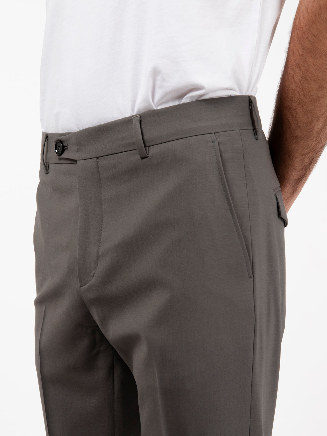 Pantaloni Mirko regular fango