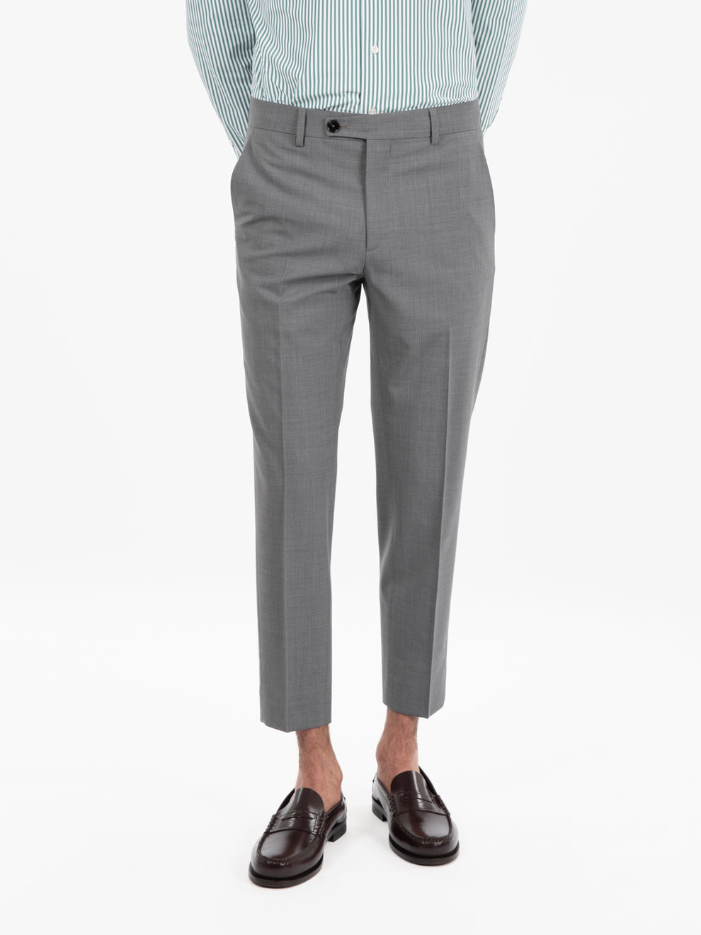 Pantaloni Mirko regular grigio medio