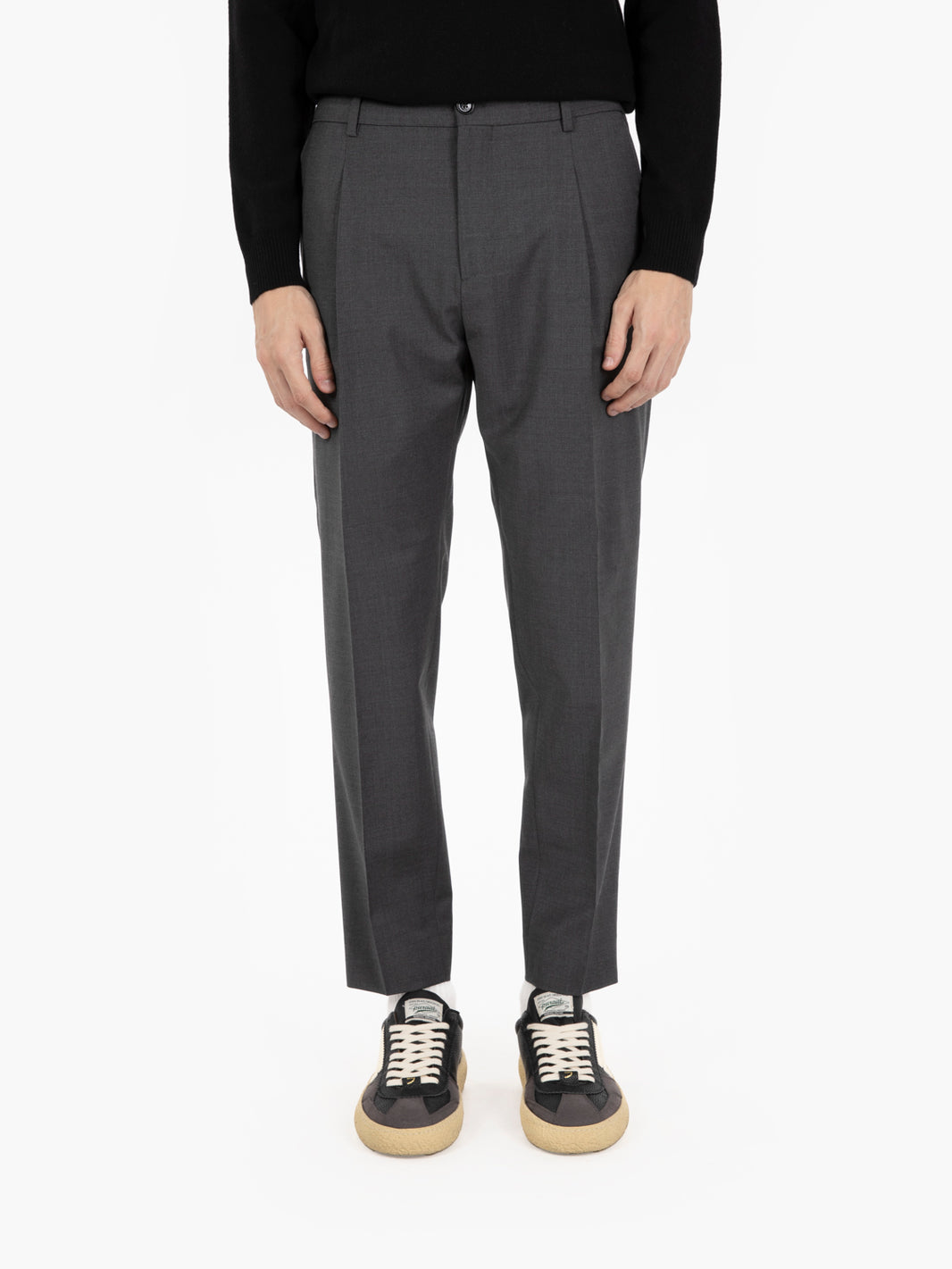 New Riccardo trousers in melange grey