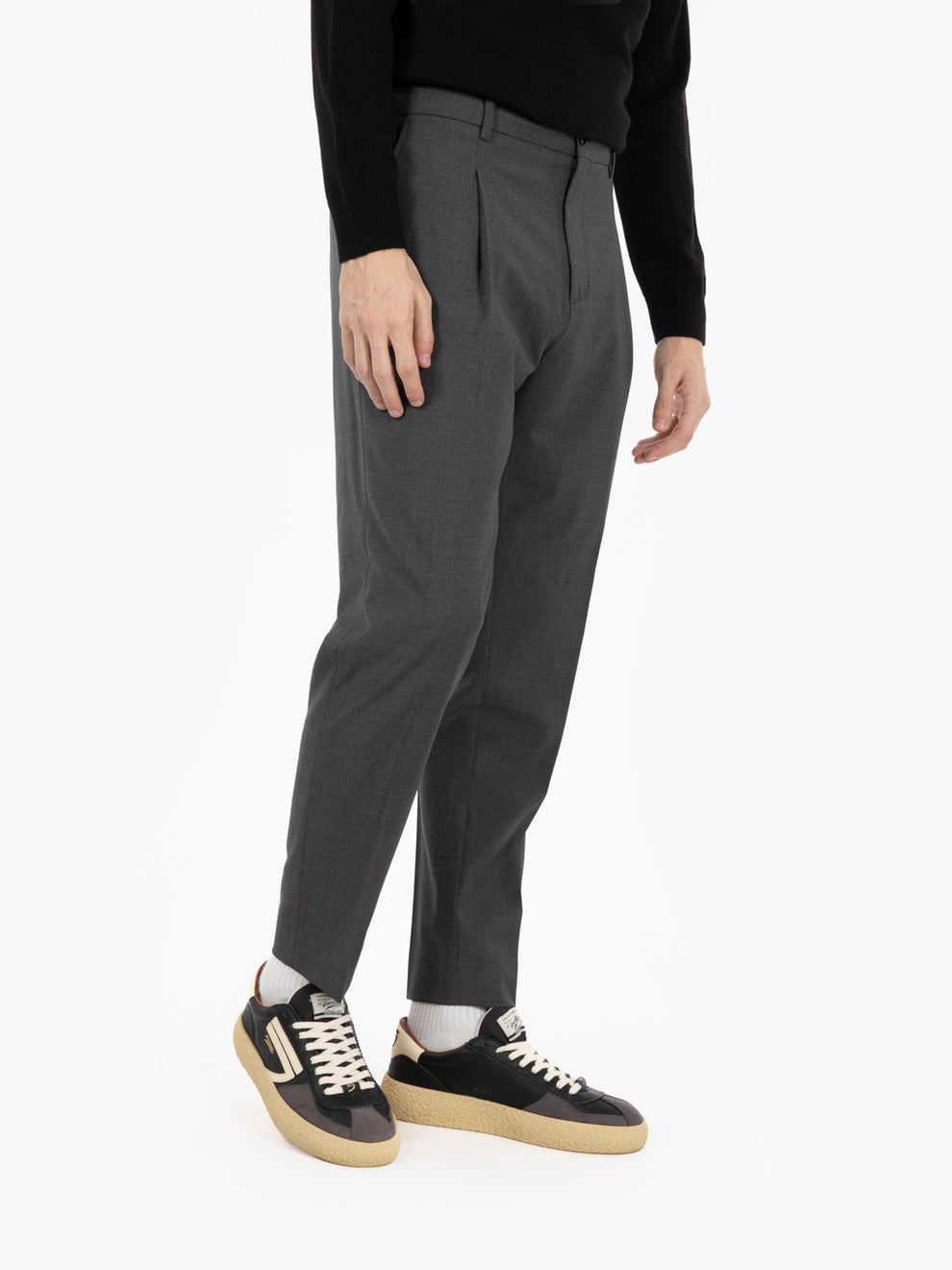 New Riccardo trousers in melange grey