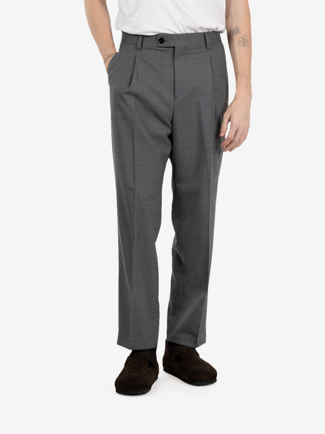 Pantaloni Raul grigio melange